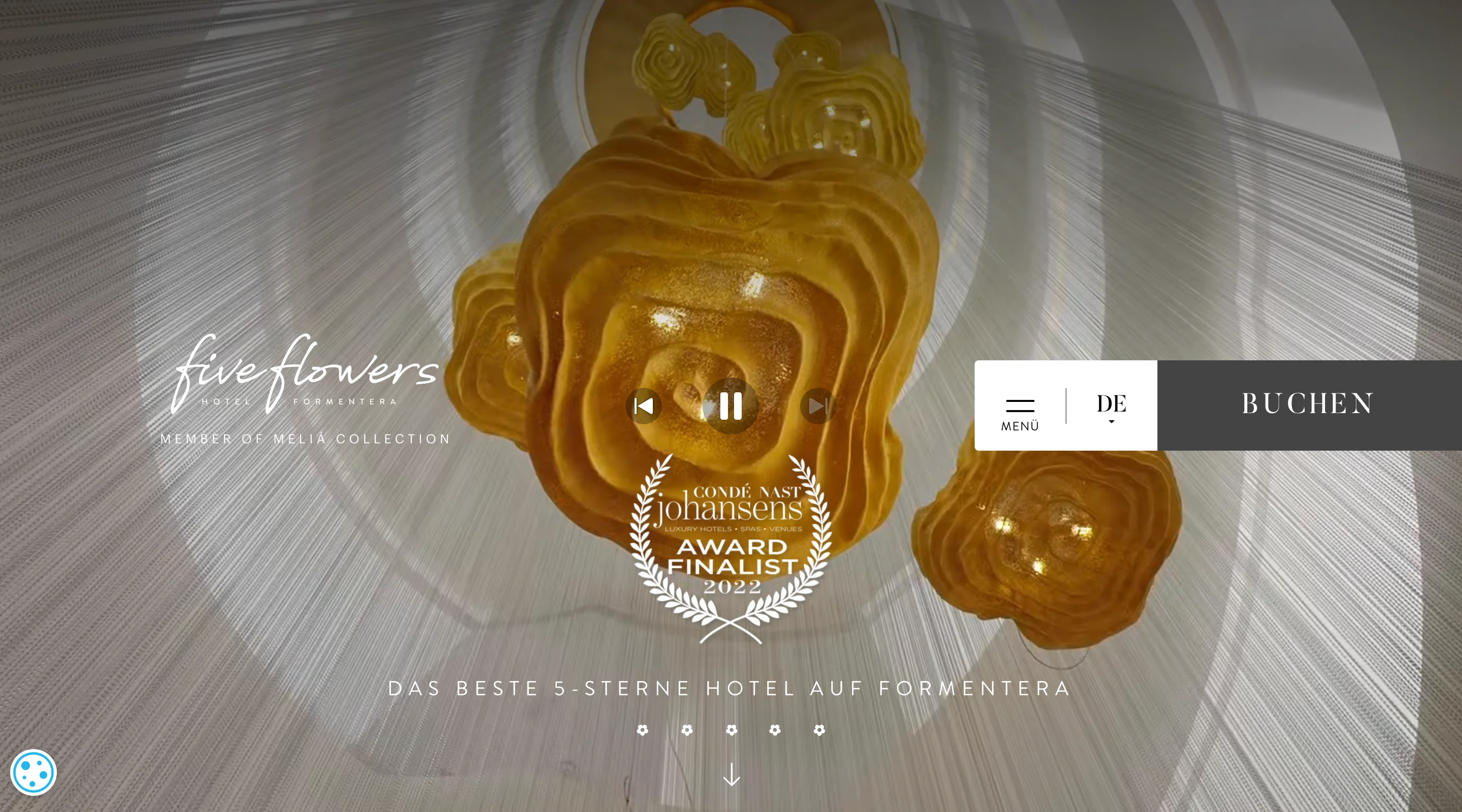 Webdesign von Five Flowers Hotel — branding